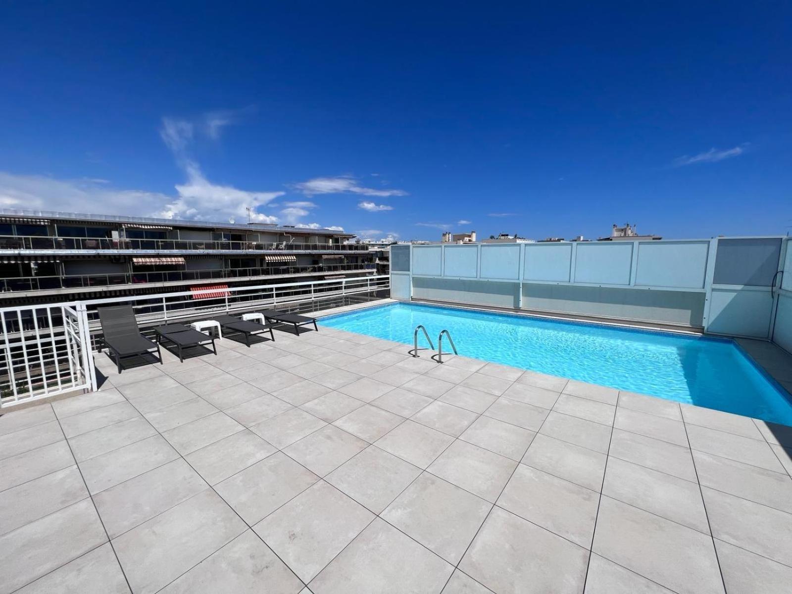 Villa D'Este - Apt 4 Prs - Clim - 300M Plage - Piscine-Parking En Option Жюан-ле-Пен Екстер'єр фото